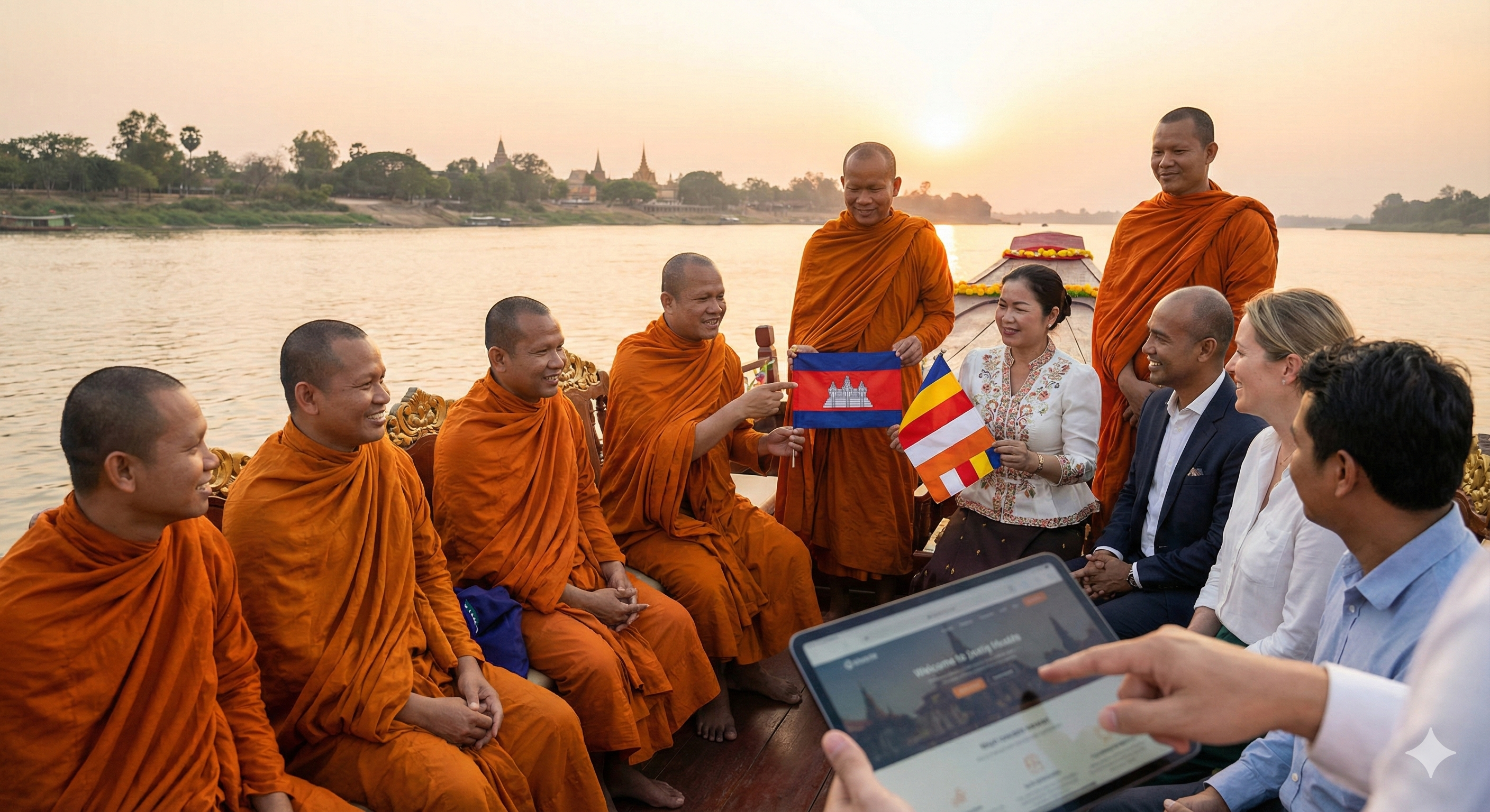 Pilgrims at Bodh Gaya Temple